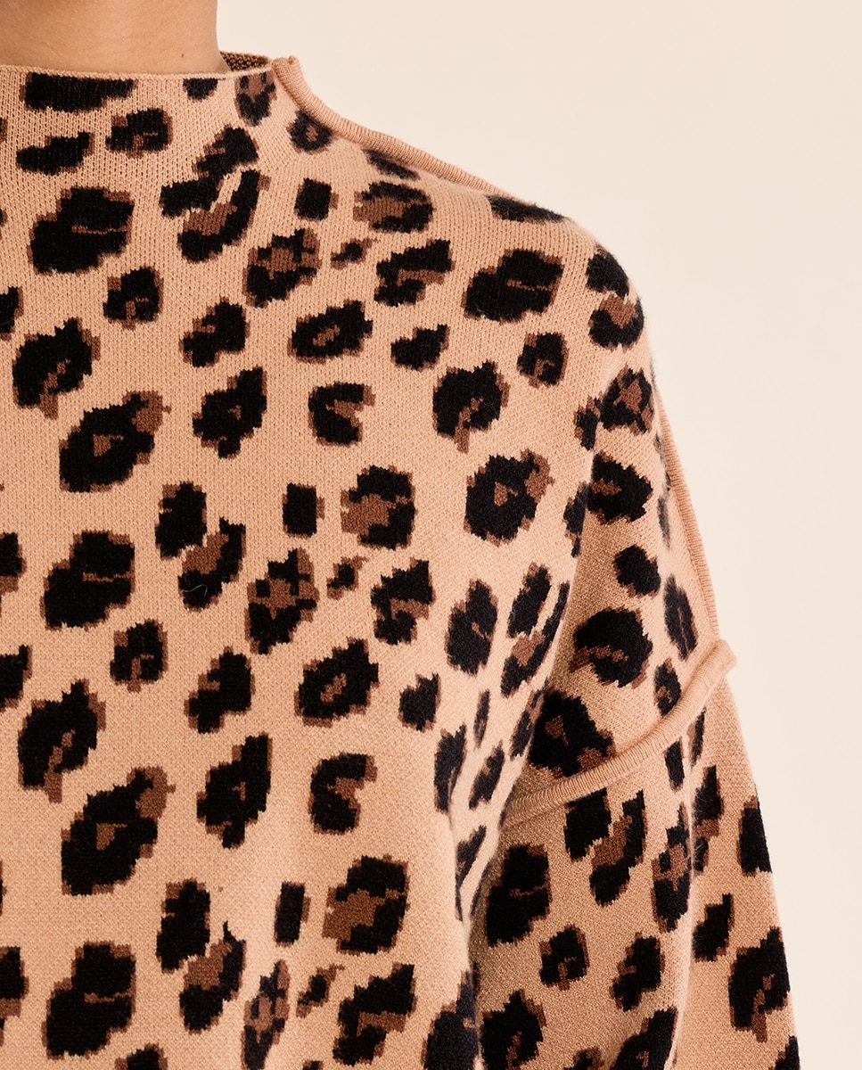 Imagen 5 de Jersey de mujer de manga larga con estampado - Molly Bracken - Camel Camel