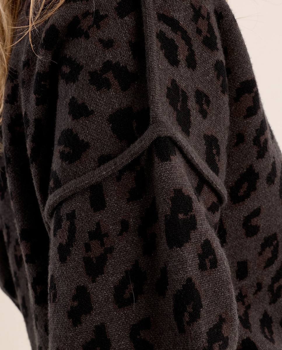 Imagen 5 de Jersey de mujer de manga larga con estampado - Molly Bracken - Gris Gris