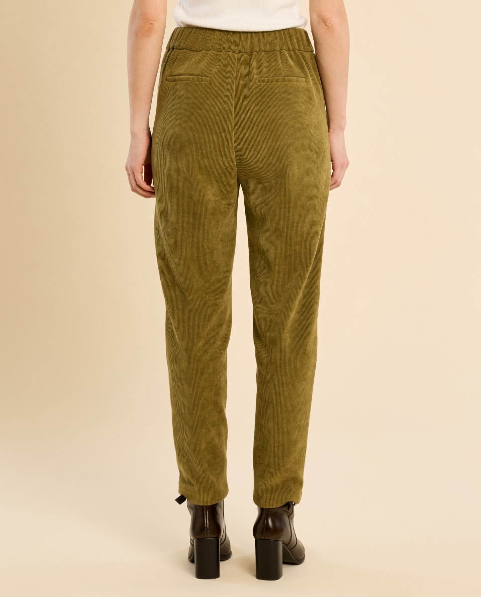 Pantalón de mujer tobillero de micropana - Molly Bracken - Verde Oliva Verde Oliva-4