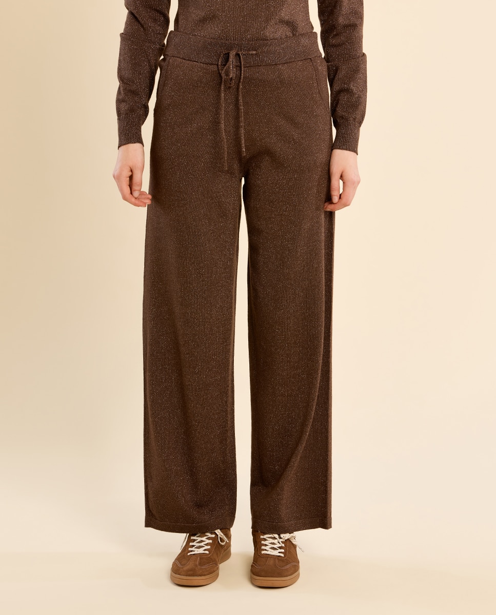 Pantalón de mujer largo de chándal - Molly Bracken - Marrón chocolate Marrón chocolate-2