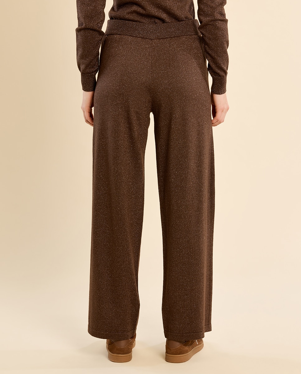 Pantalón de mujer largo de chándal - Molly Bracken - Marrón chocolate Marrón chocolate-4