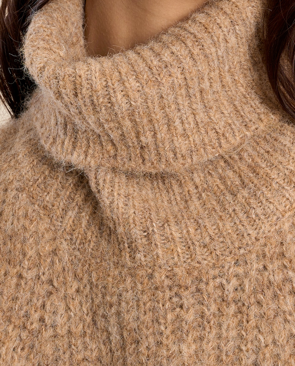 Jersey de mujer sin manga con aberturas - Molly Bracken - Beige Beige-5