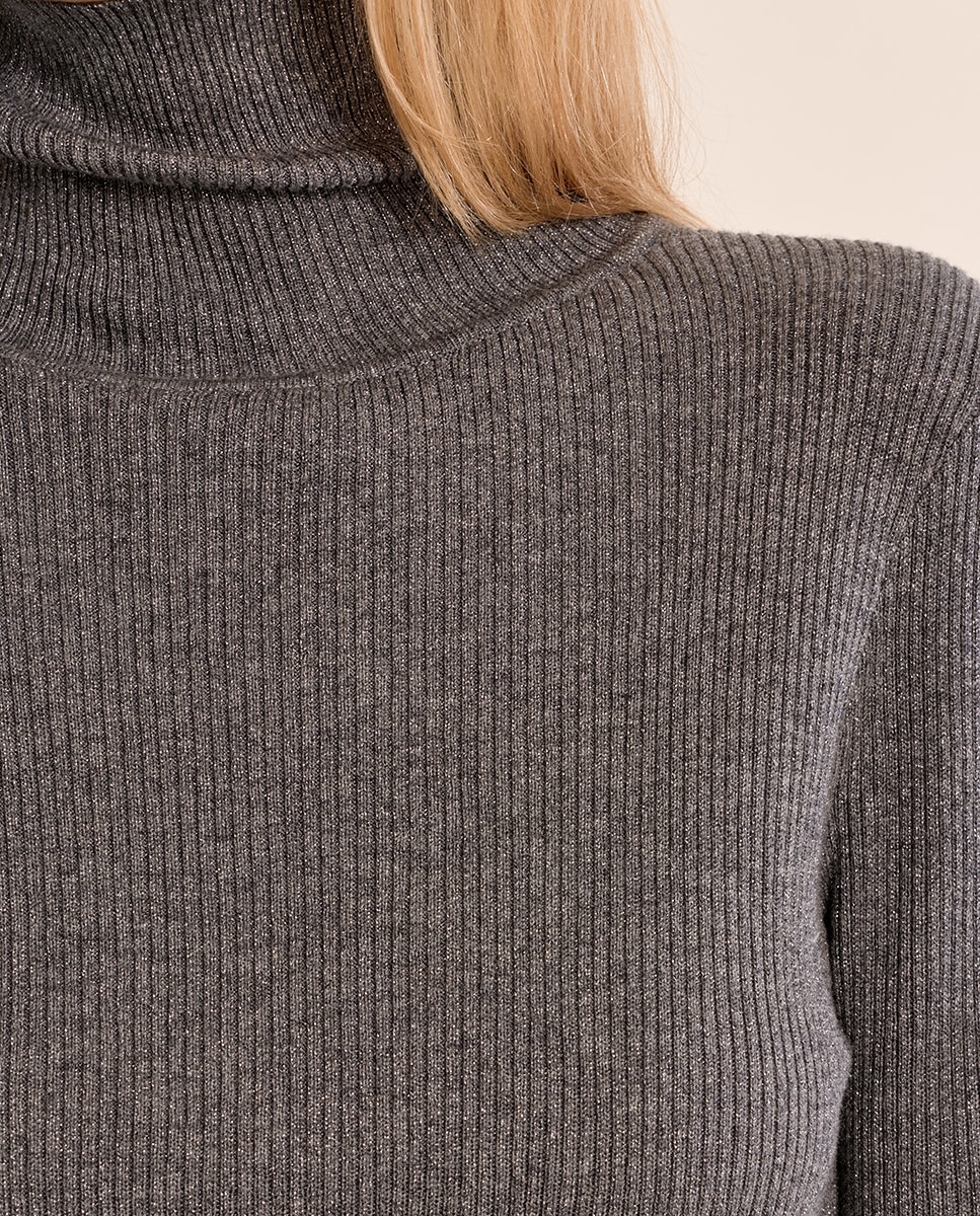Jersey de mujer liso de manga larga - Molly Bracken - Gris Gris-5