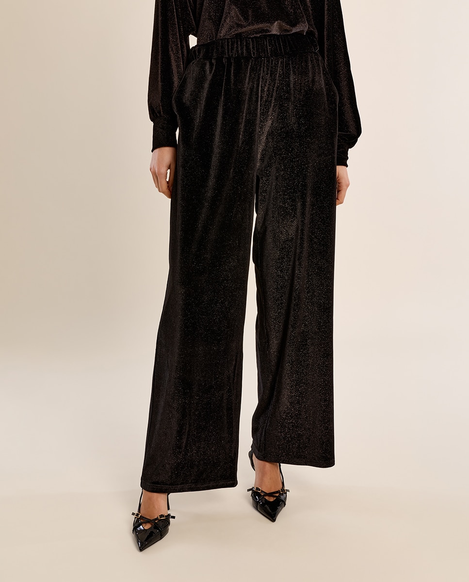Pantalón de mujer largo de chándal - Molly Bracken - Negro Negro-2