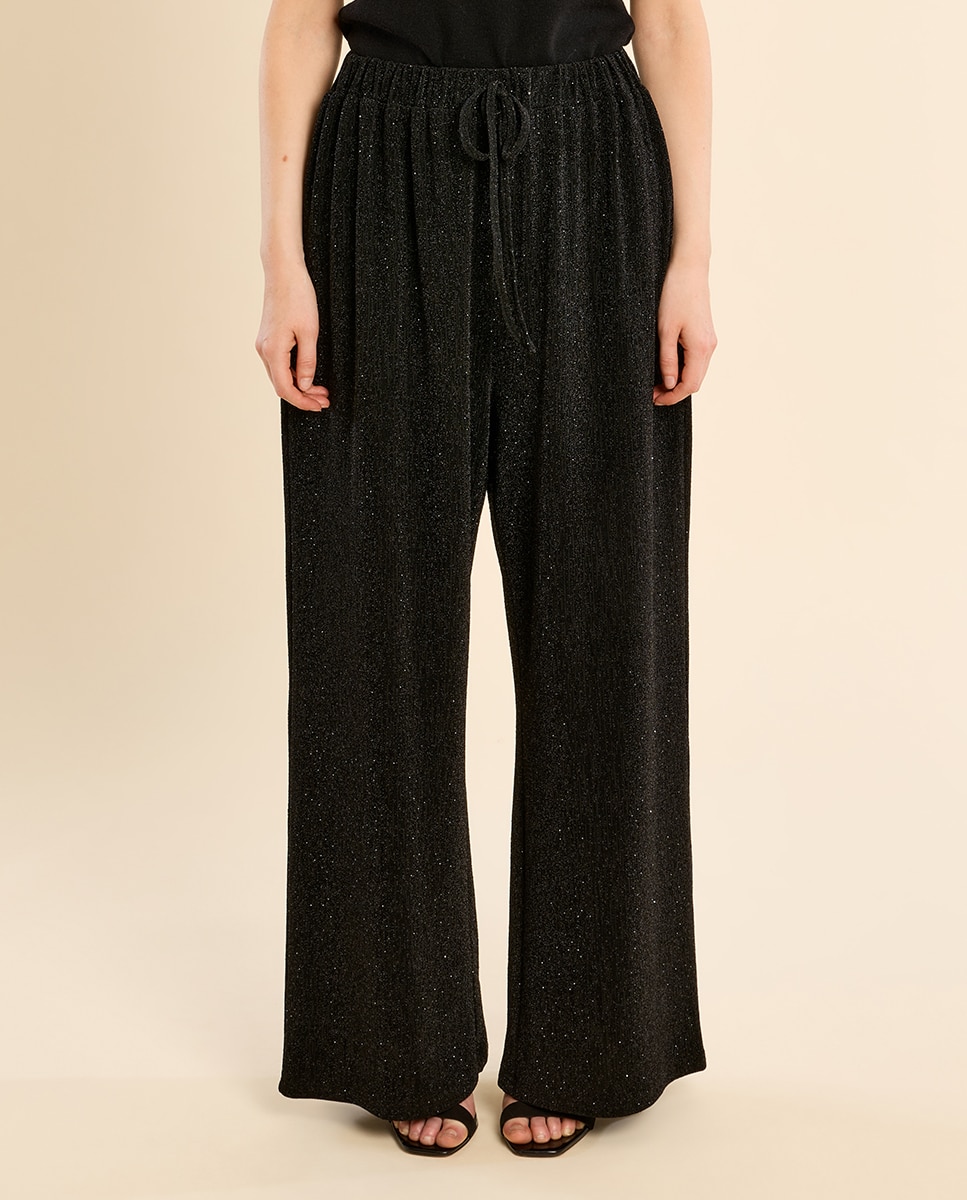 Pantalón de mujer largo de chándal - Molly Bracken - Negro Negro-2