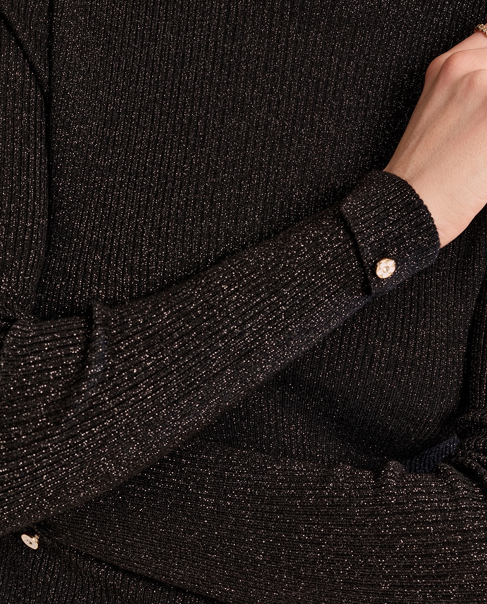 Jersey de mujer liso de manga larga - Molly Bracken - Negro Negro-5