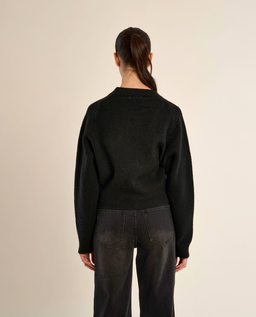 Jersey de mujer liso de manga larga - Molly Bracken - Negro Negro-4