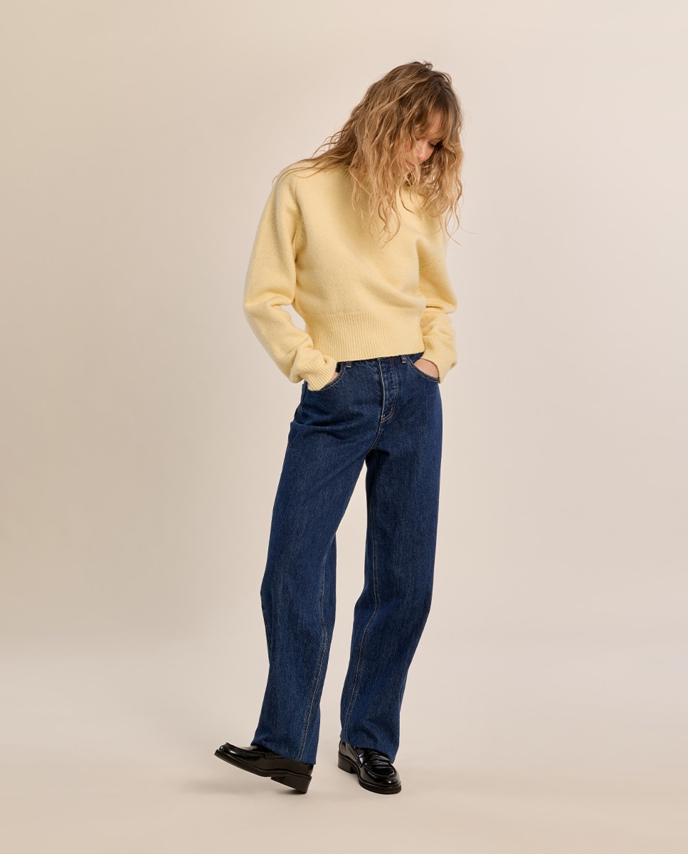Jersey de mujer liso de manga larga - Molly Bracken - Amarillo Amarillo-1