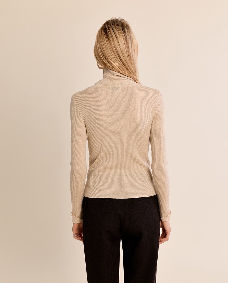 Jersey de mujer liso de manga larga - Molly Bracken - Crudo Crudo-4