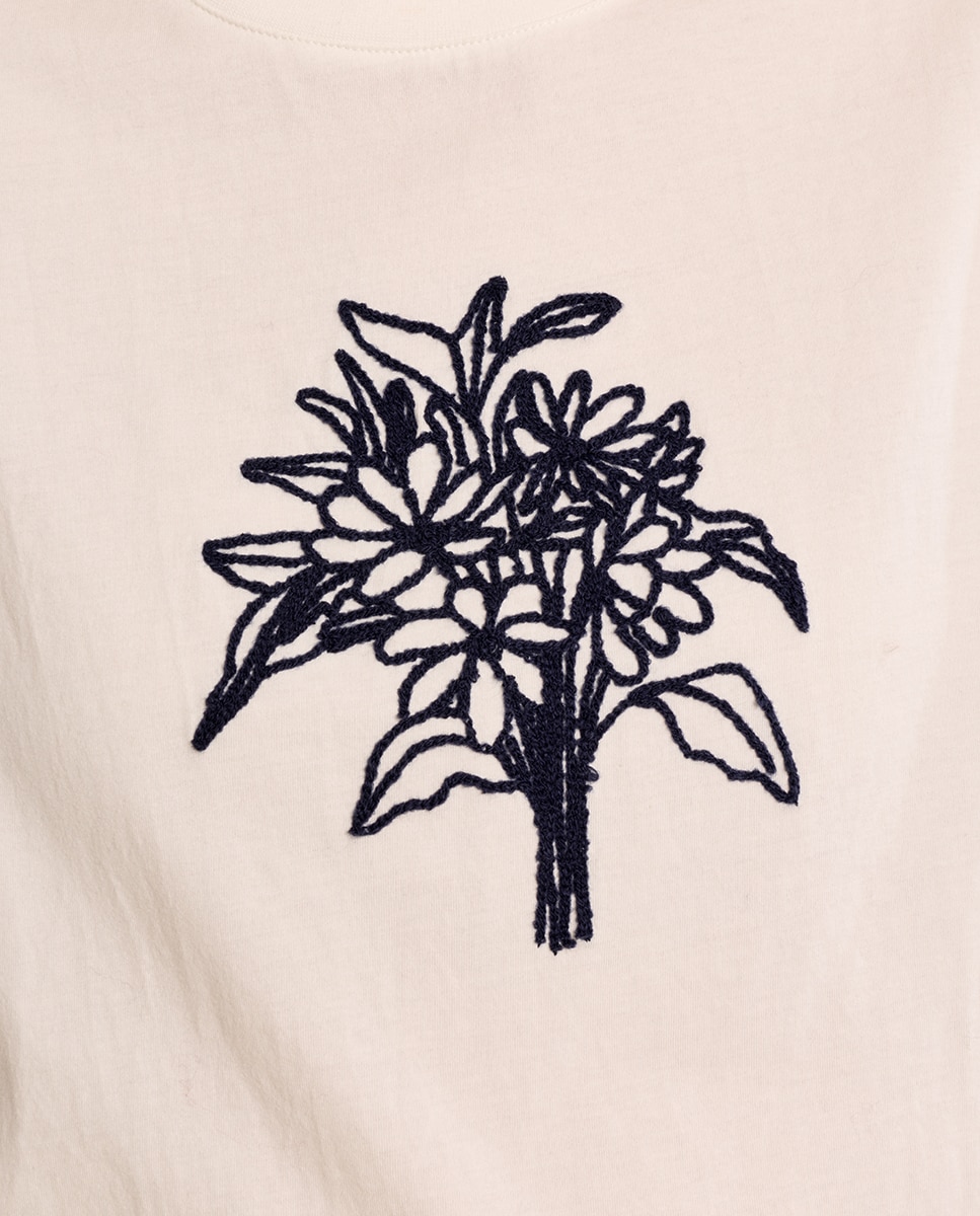 Camiseta de mujer de manga corta con estampado - Molly Bracken - Blanco Blanco-5