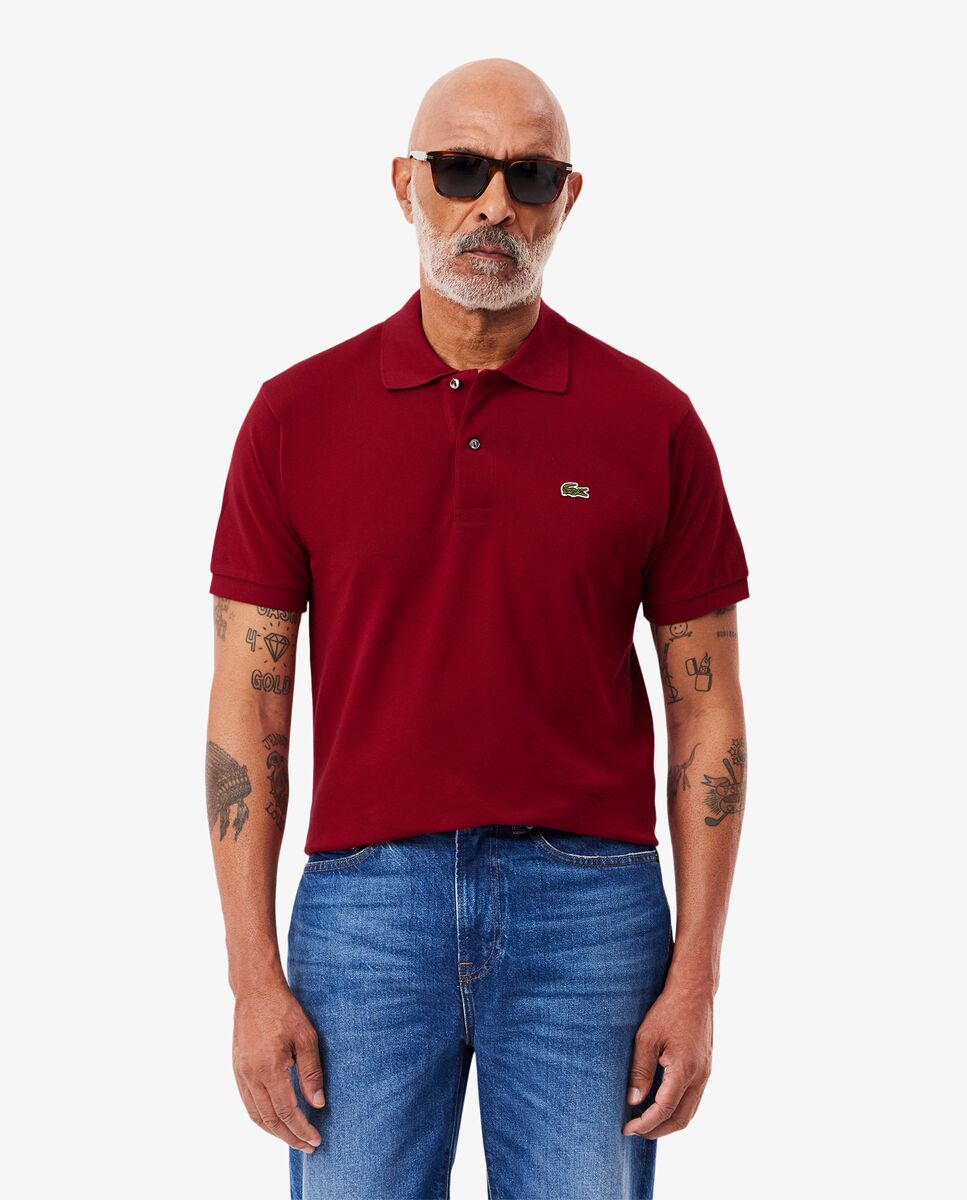 Polo de hombre original de corte clásico de manga corta - Lacoste - Burdeos Burdeos-1