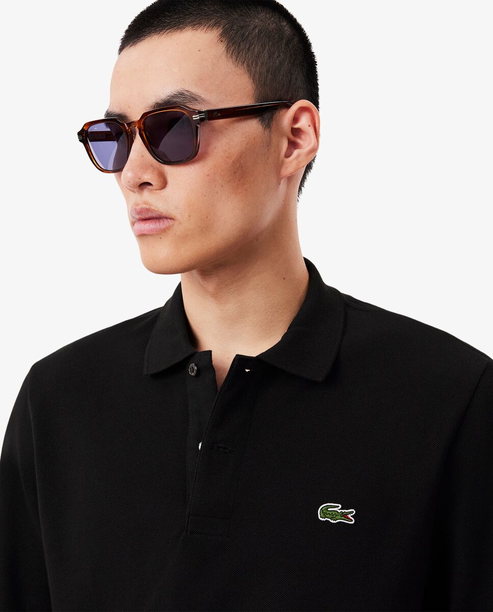 Polo de hombre de corte clásico de manga larga - Lacoste - Negro Negro-3