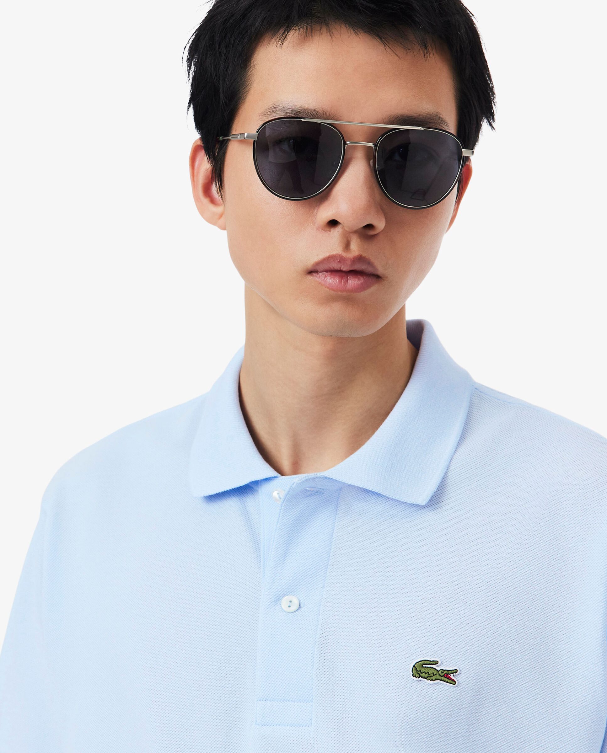 Imagen 3 de Polo de hombre original de corte clásico de manga corta - Lacoste - Azul claro Azul claro