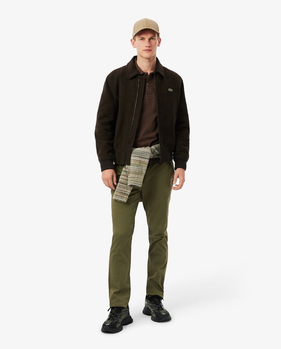 Polo de hombre de corte clásico de manga larga - Lacoste - Marrón chocolate Marrón chocolate-4
