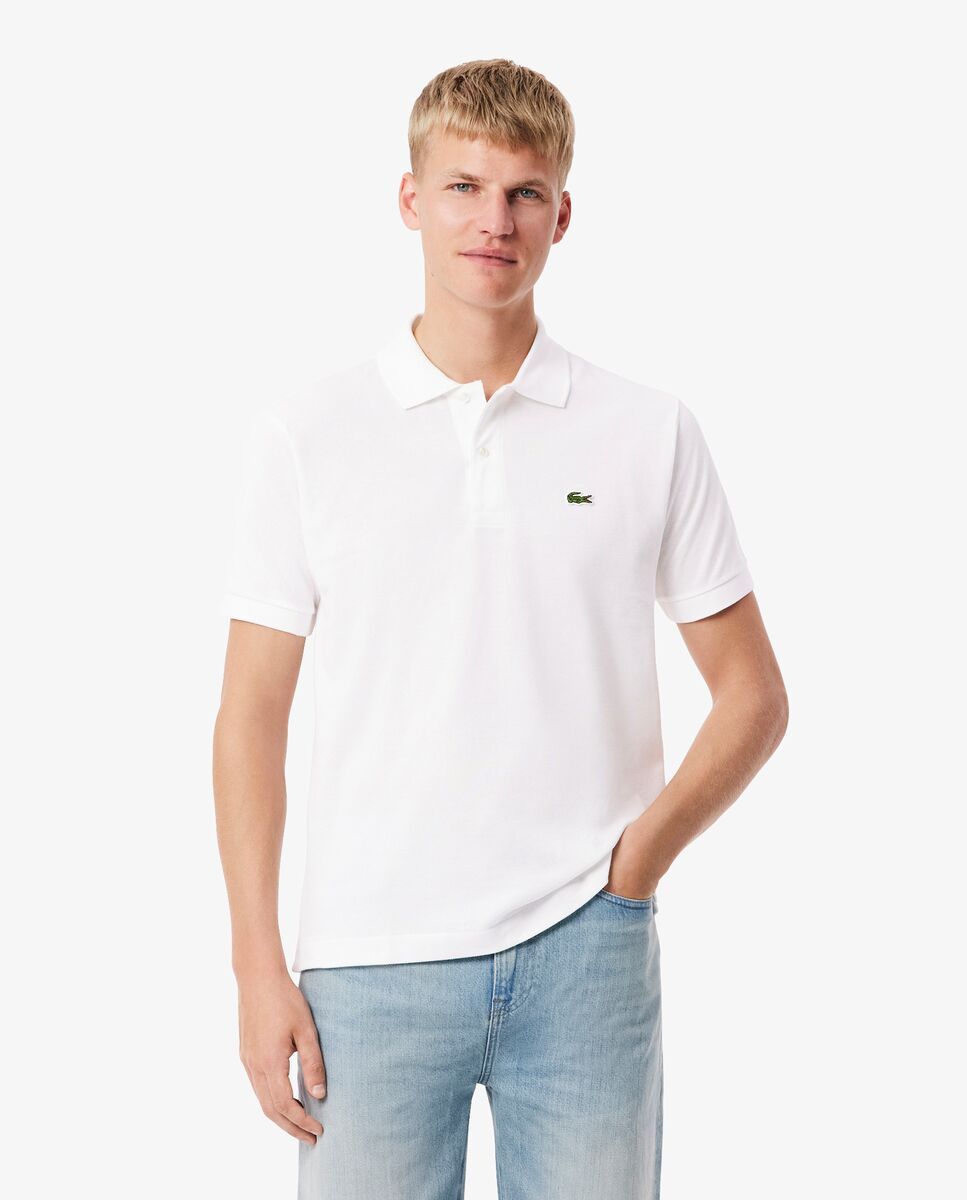 Polo de hombre original de corte clásico de manga corta - Lacoste - Azul celeste Blanco-1