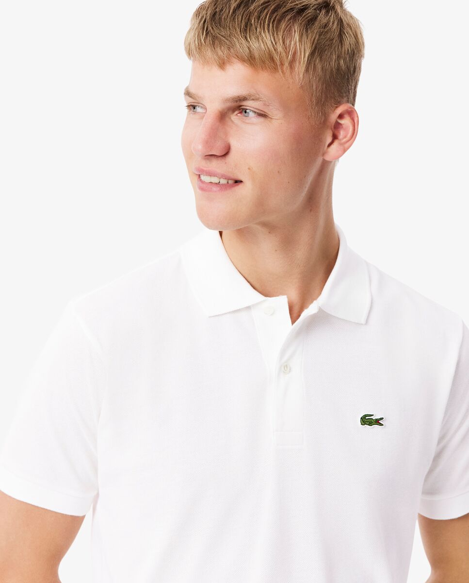 Polo de hombre original de corte clásico de manga corta - Lacoste - Azul celeste Blanco-3