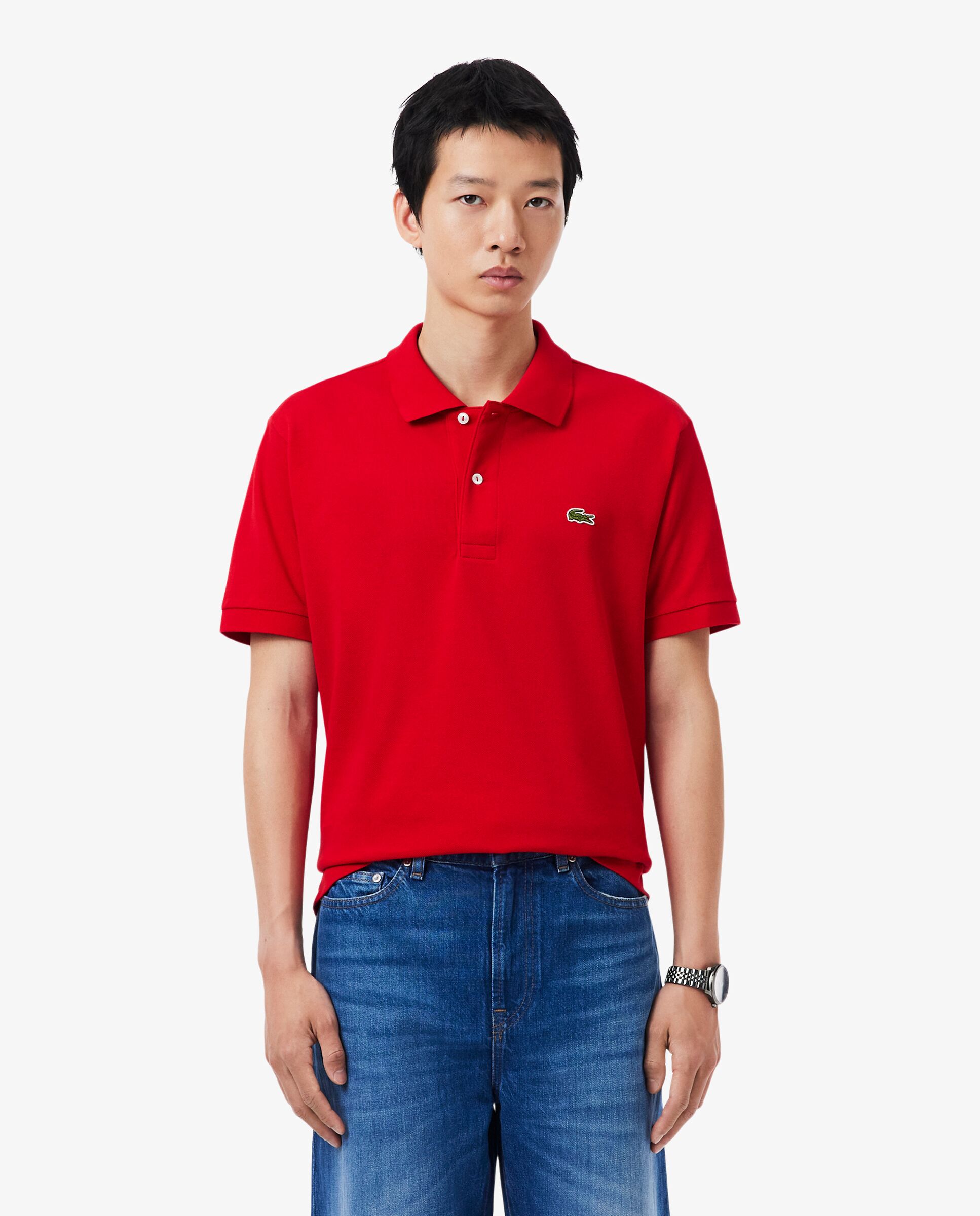 Polo de hombre original de corte clásico de manga corta - Lacoste - Rojo Rojo-1