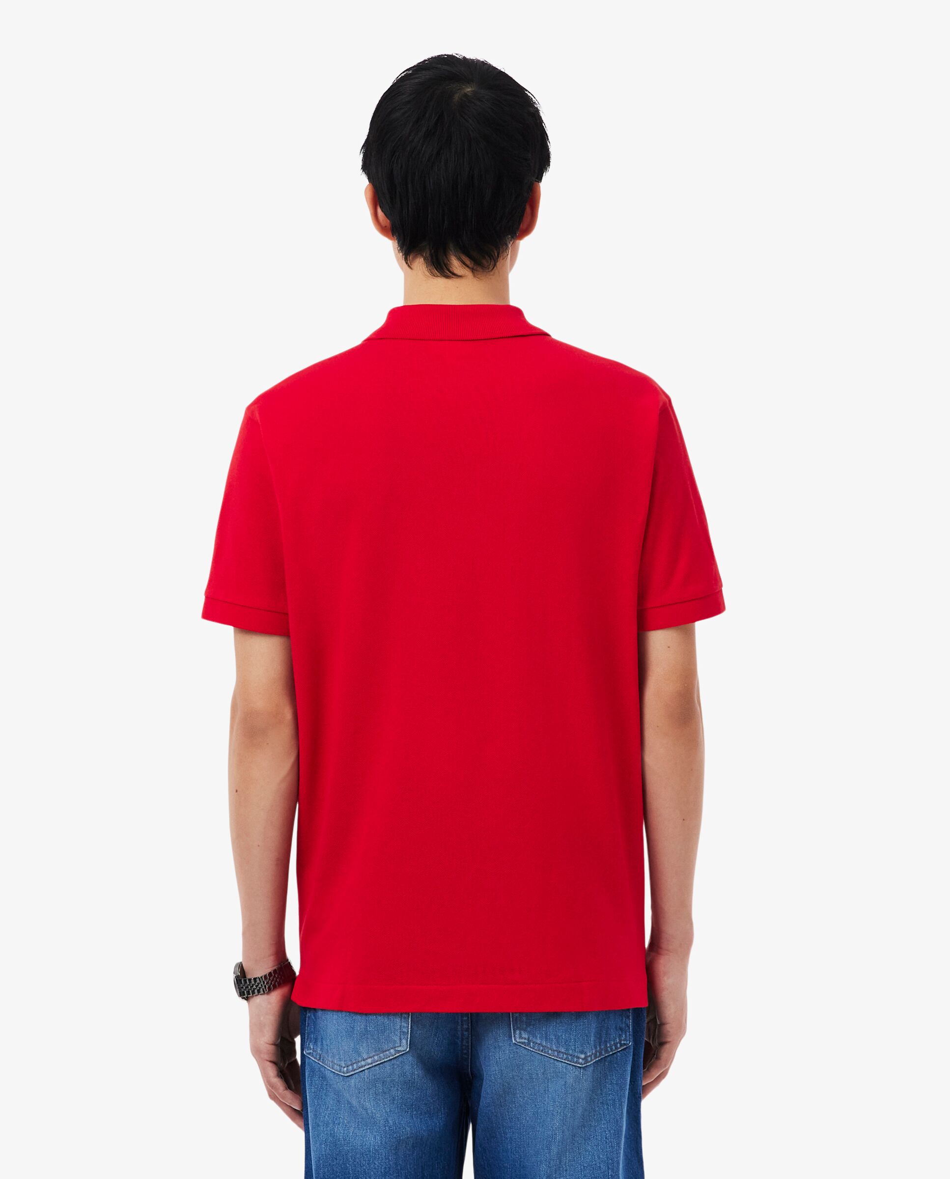 Polo de hombre original de corte clásico de manga corta - Lacoste - Rojo Rojo-2