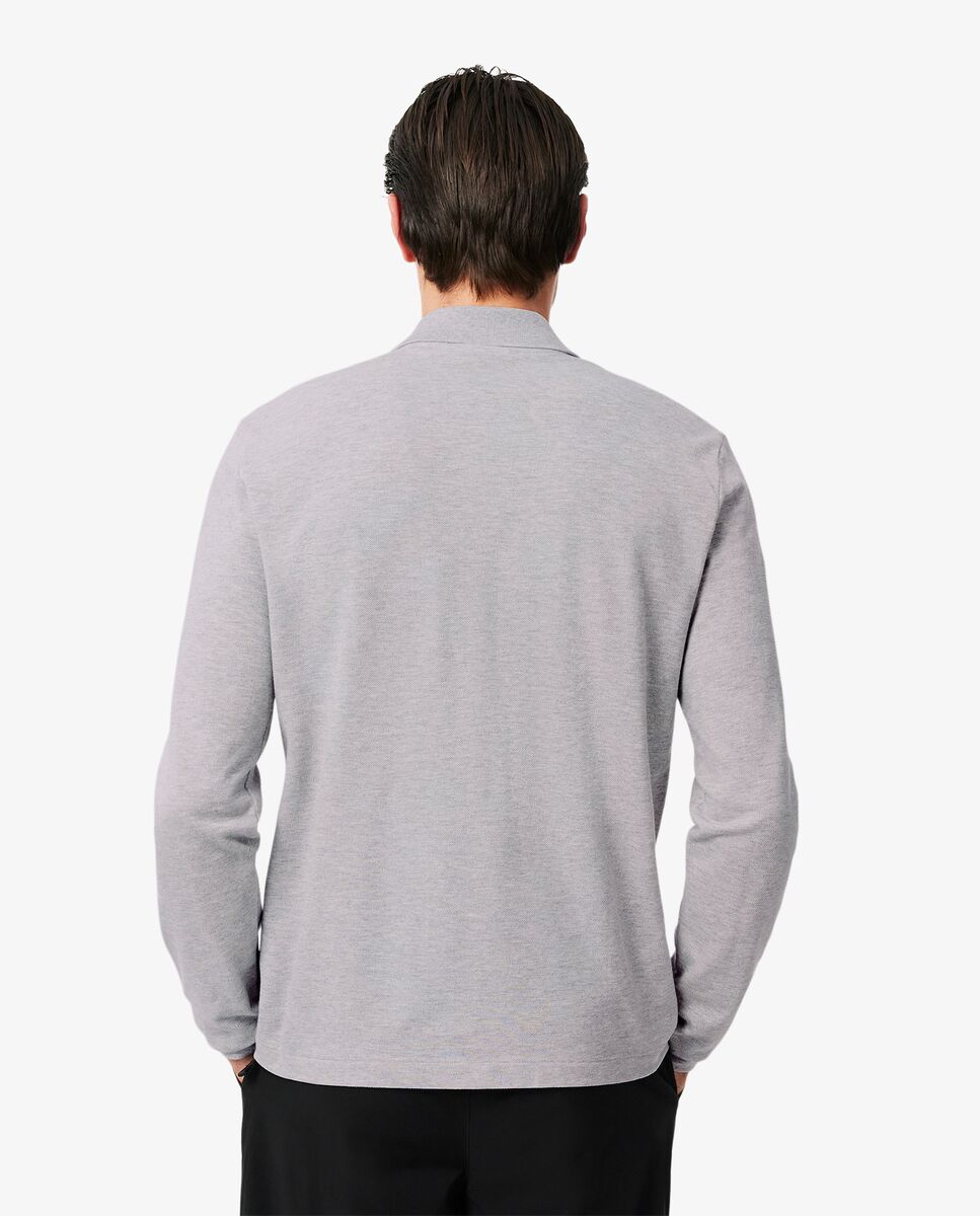 Polo de hombre de corte clásico de manga larga - Lacoste - Gris claro Gris claro-2