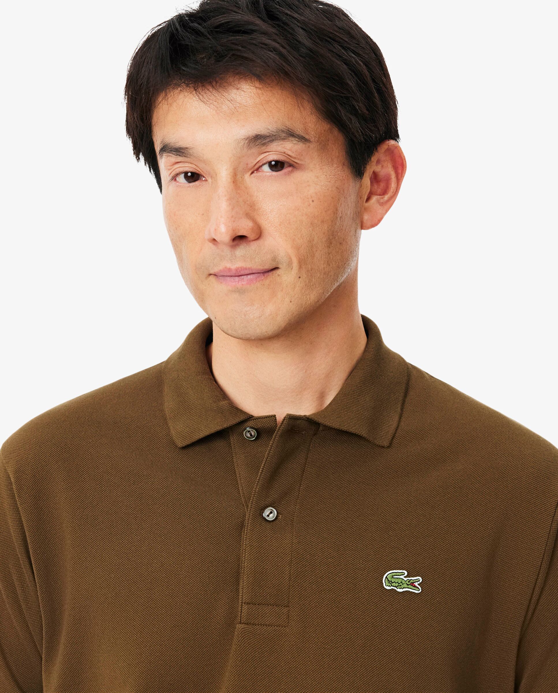 Polo de hombre original de corte clásico de manga corta - Lacoste - Nuez Nuez-3