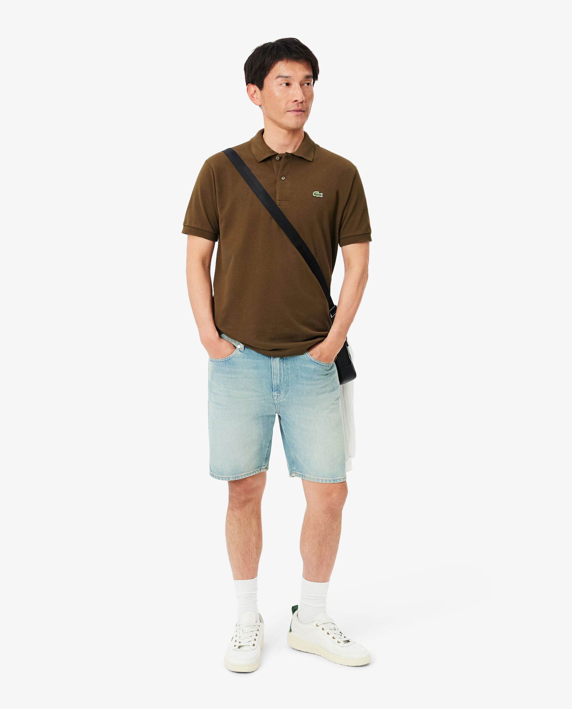 Polo de hombre original de corte clásico de manga corta - Lacoste - Nuez Nuez-4