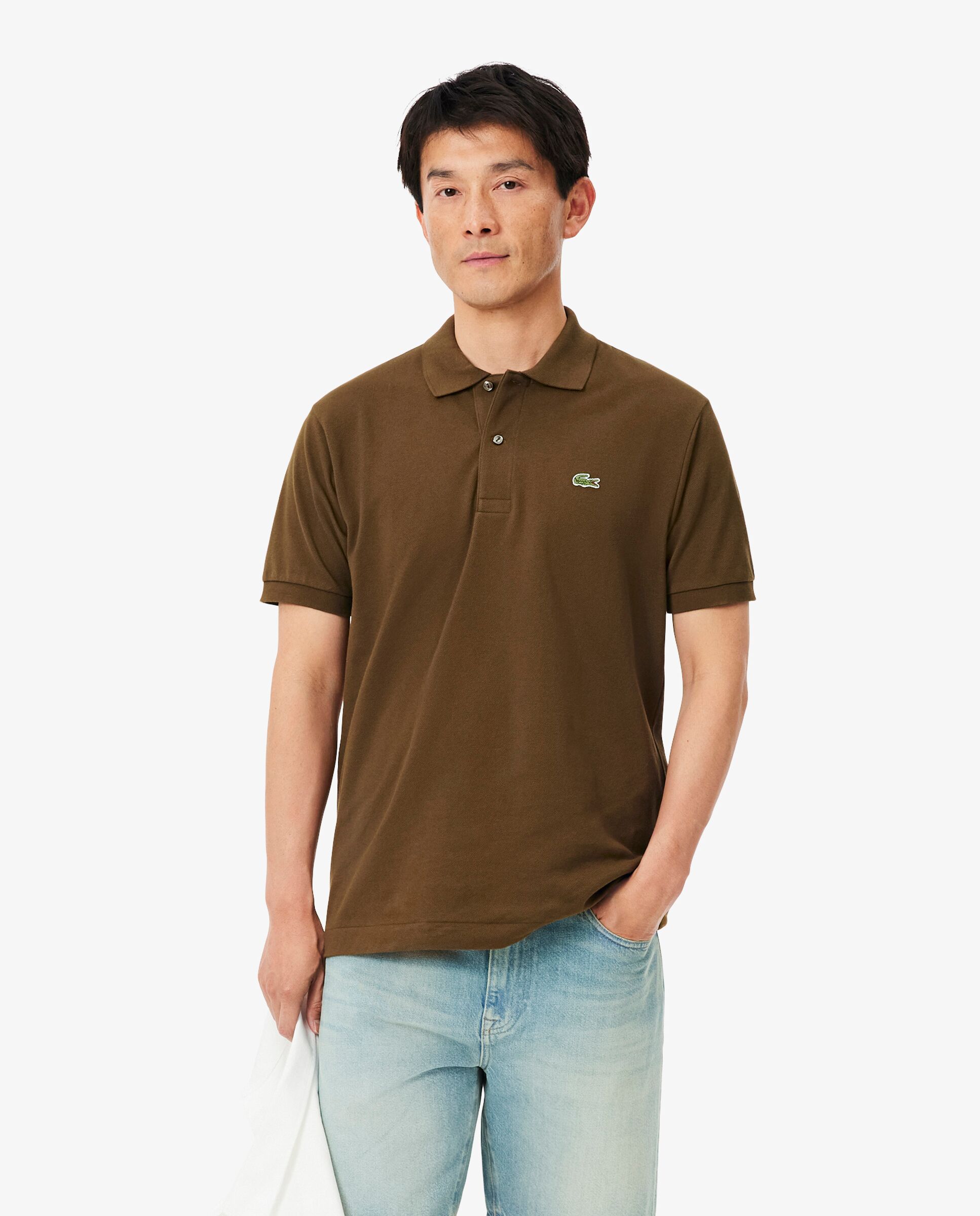 Imagen 0 de Polo de hombre original de corte clásico de manga corta Nuez