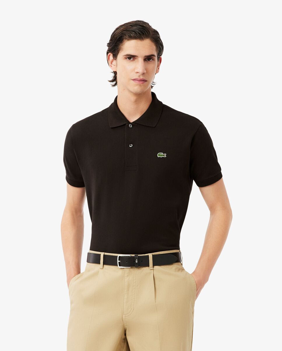 Polo de hombre original de corte clásico de manga corta - Lacoste - Marrón oscuro Marrón oscuro-1