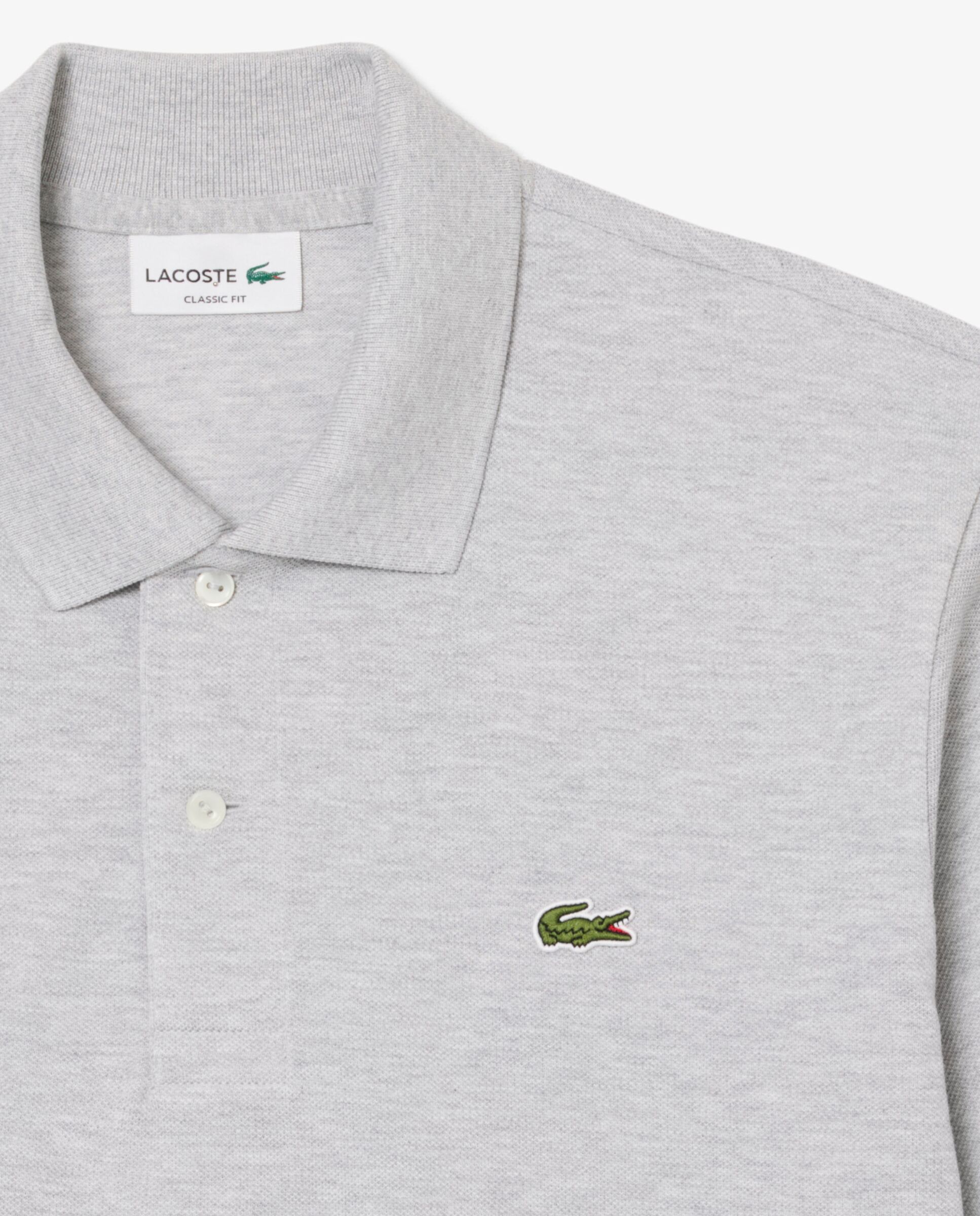 Polo de hombre jaspeado de corte clásico de manga corta - Lacoste - Piedra Piedra-5