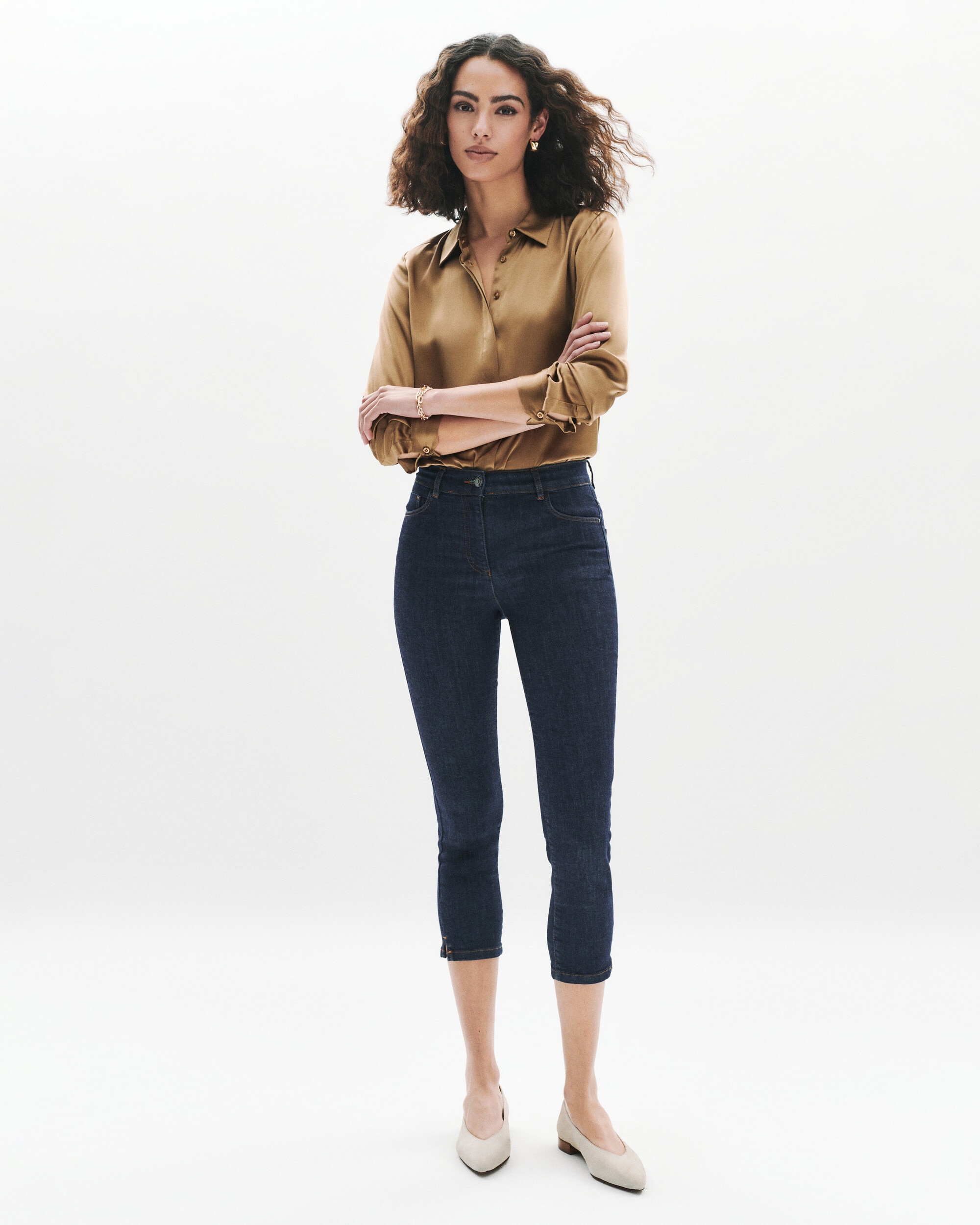 Caroll - Pantalón vaquero de mujer en corte skinny 7/8.