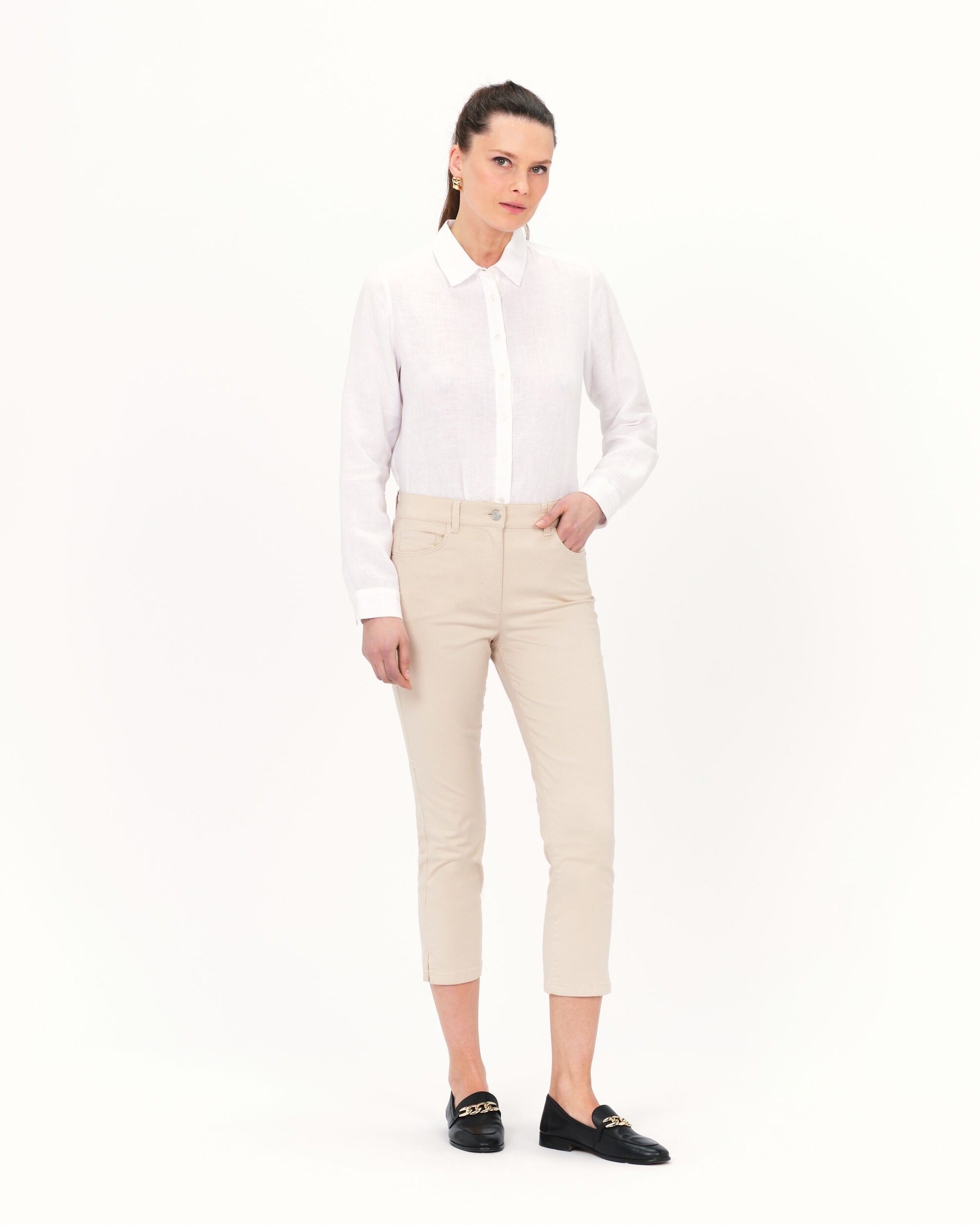 Caroll - Pantalón de mujer 5 bolsillos skinny estilo 7/9.
