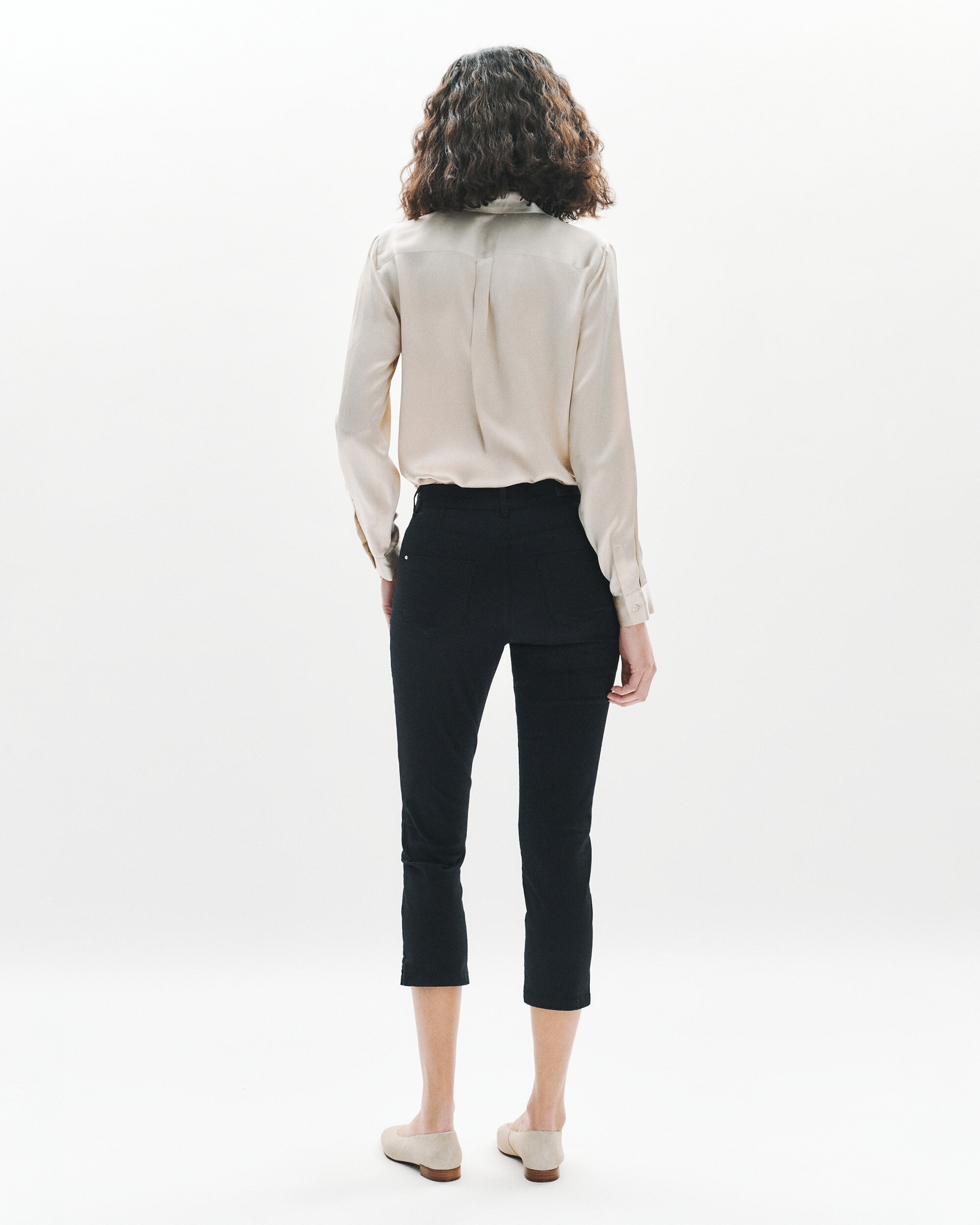 Pantalón de mujer 5 bolsillos skinny estilo 7/8 - Caroll - Negro Negro-2