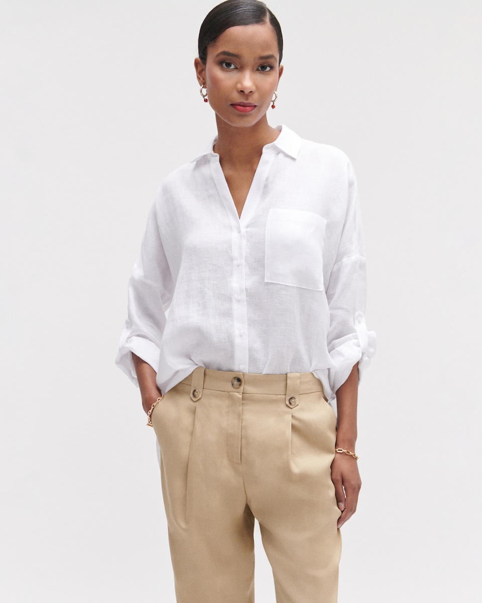 Patprimo Camisas De Vestir Mujer Tallas Grandes Camisas Lino Mujer Tallas  Grandes Camisa Manga Larga En Efecto, image size:960x1200