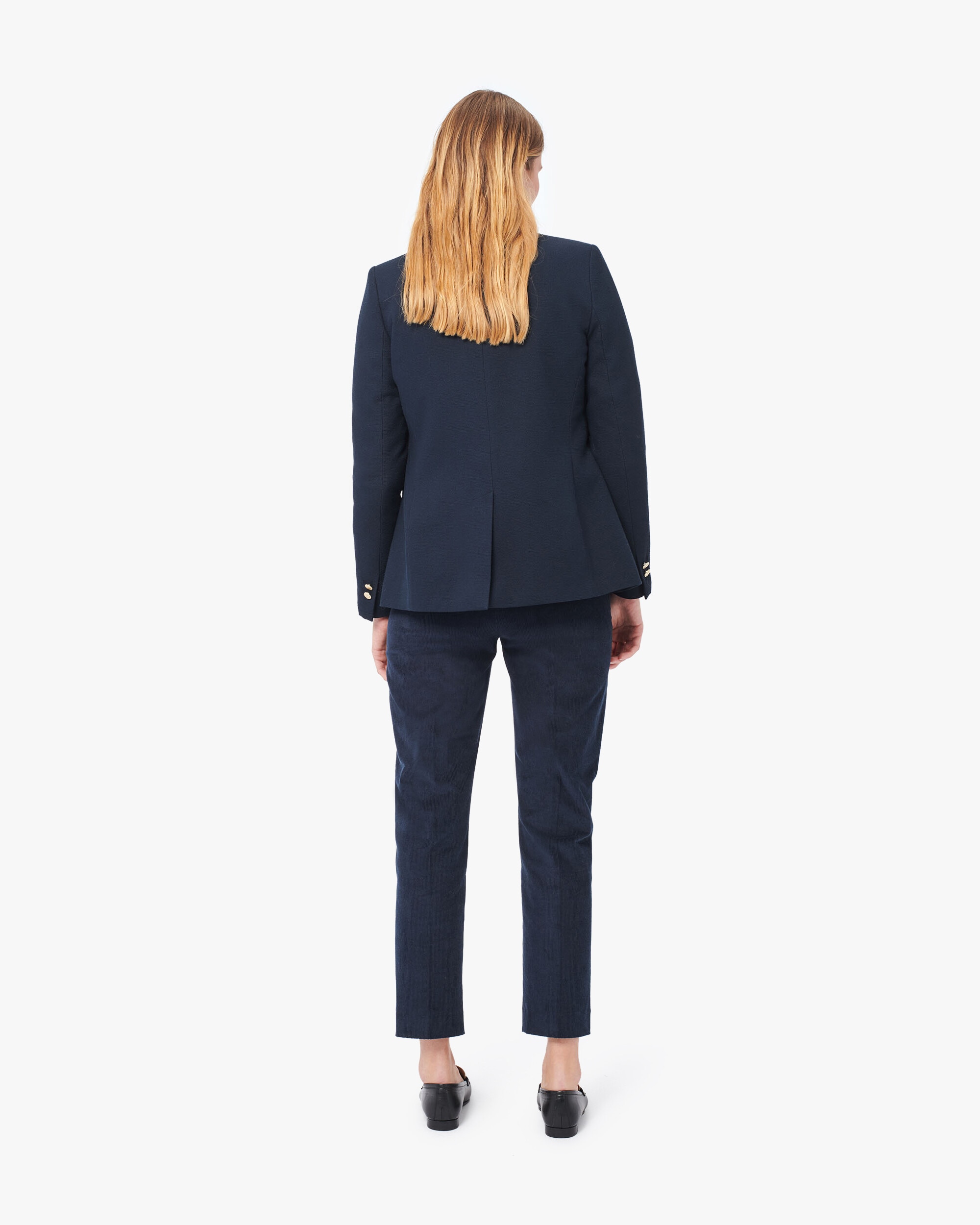 Americana de mujer con doble botonadura - Caroll - Azul marino Azul marino-2