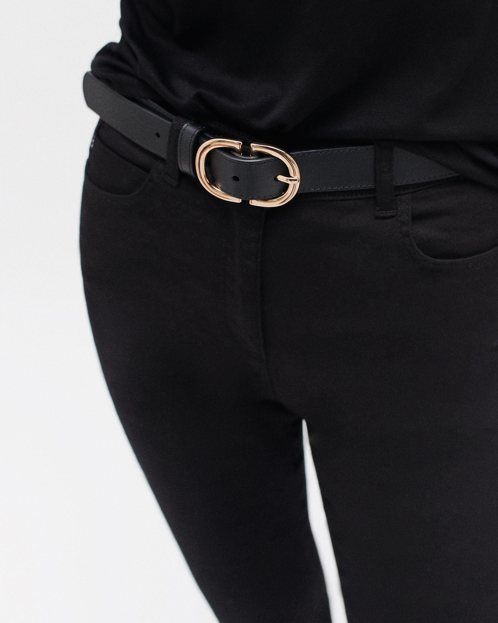 Pantalón pitillo de mujer liso cinco bolsillos - Caroll - Negro Negro-4