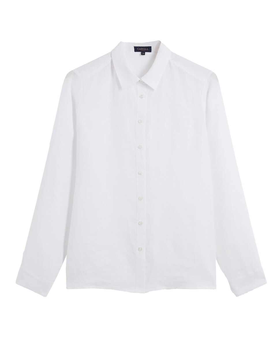 Camisas Blancas Blusas En Lino Para Dama Camisa De Mujer 100% Lino