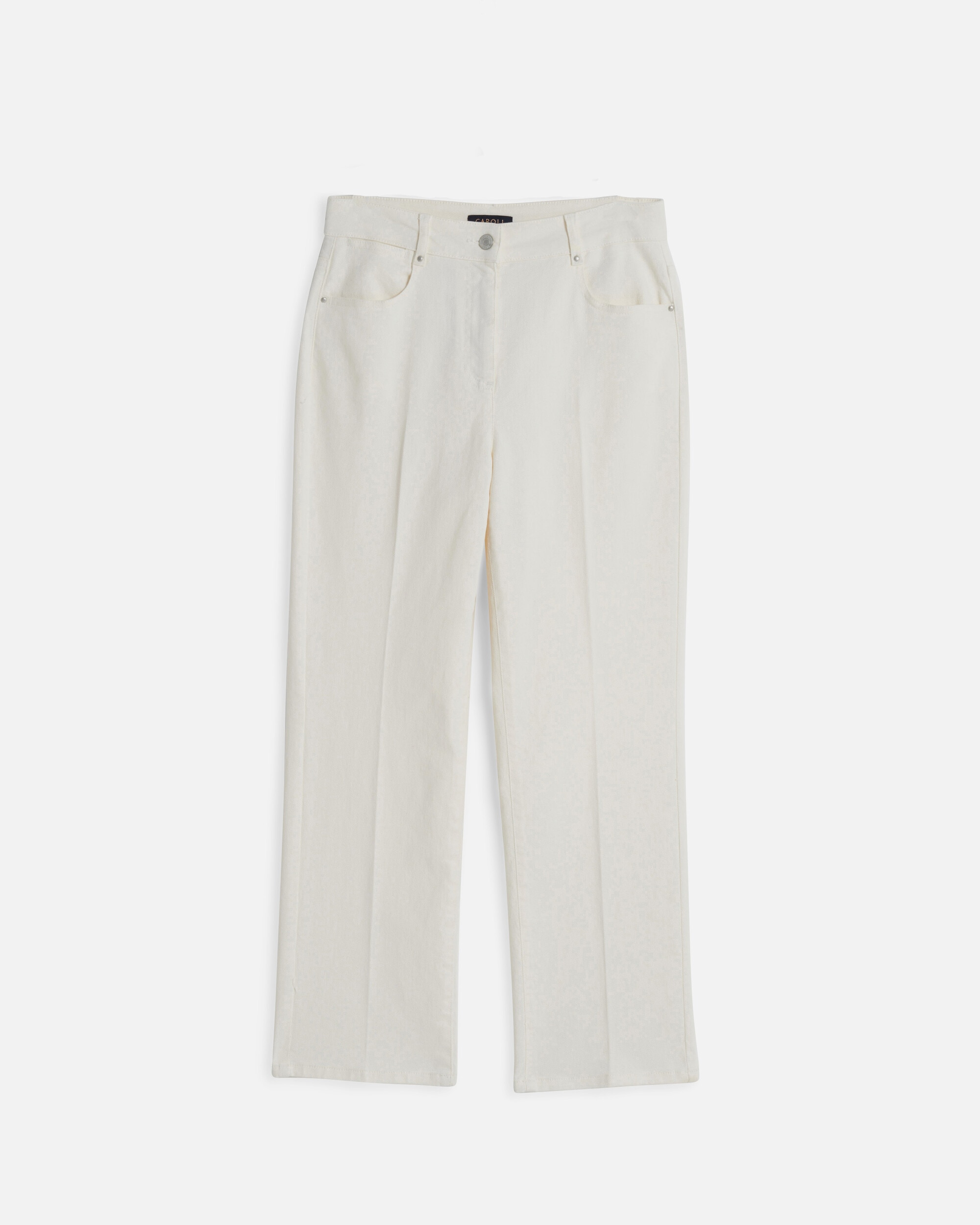 Pantalón de mujer corte slim estilo 7/8 - Caroll - Crudo Crudo-3