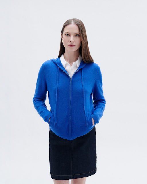Imagen 0 de Cárdigan de mujer con cremallera en lana y cashmere