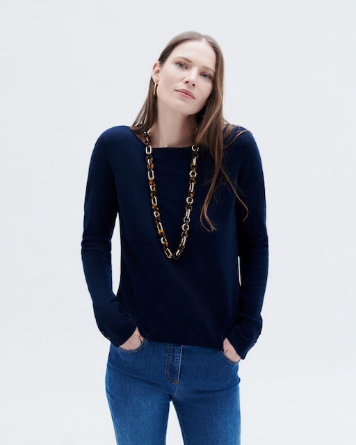 Imagen 0 de Jersey de mujer con manga larga en cashmere 100%