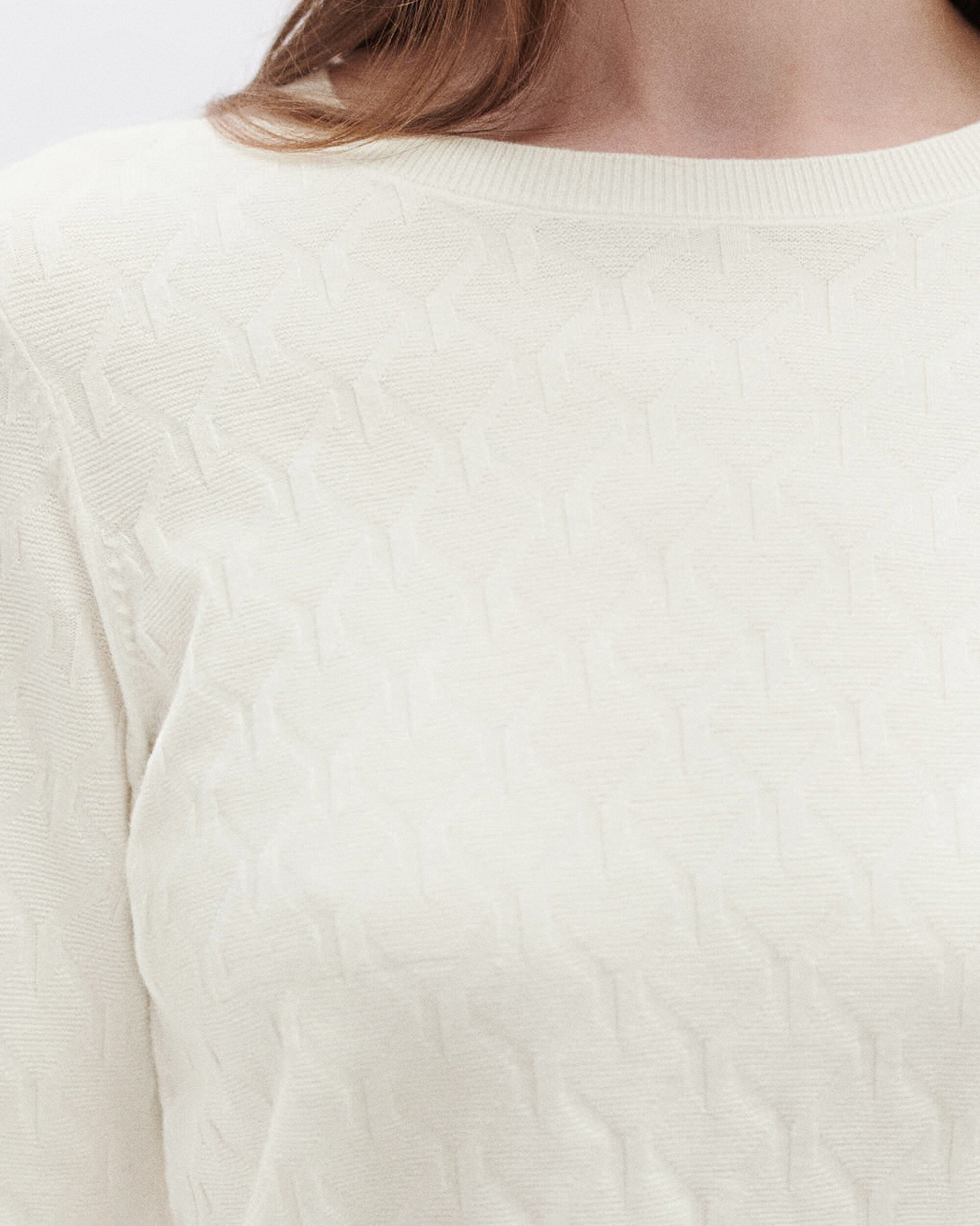 Jersey de mujer con cuello redondo y manga larga - Caroll - Crudo Crudo-4