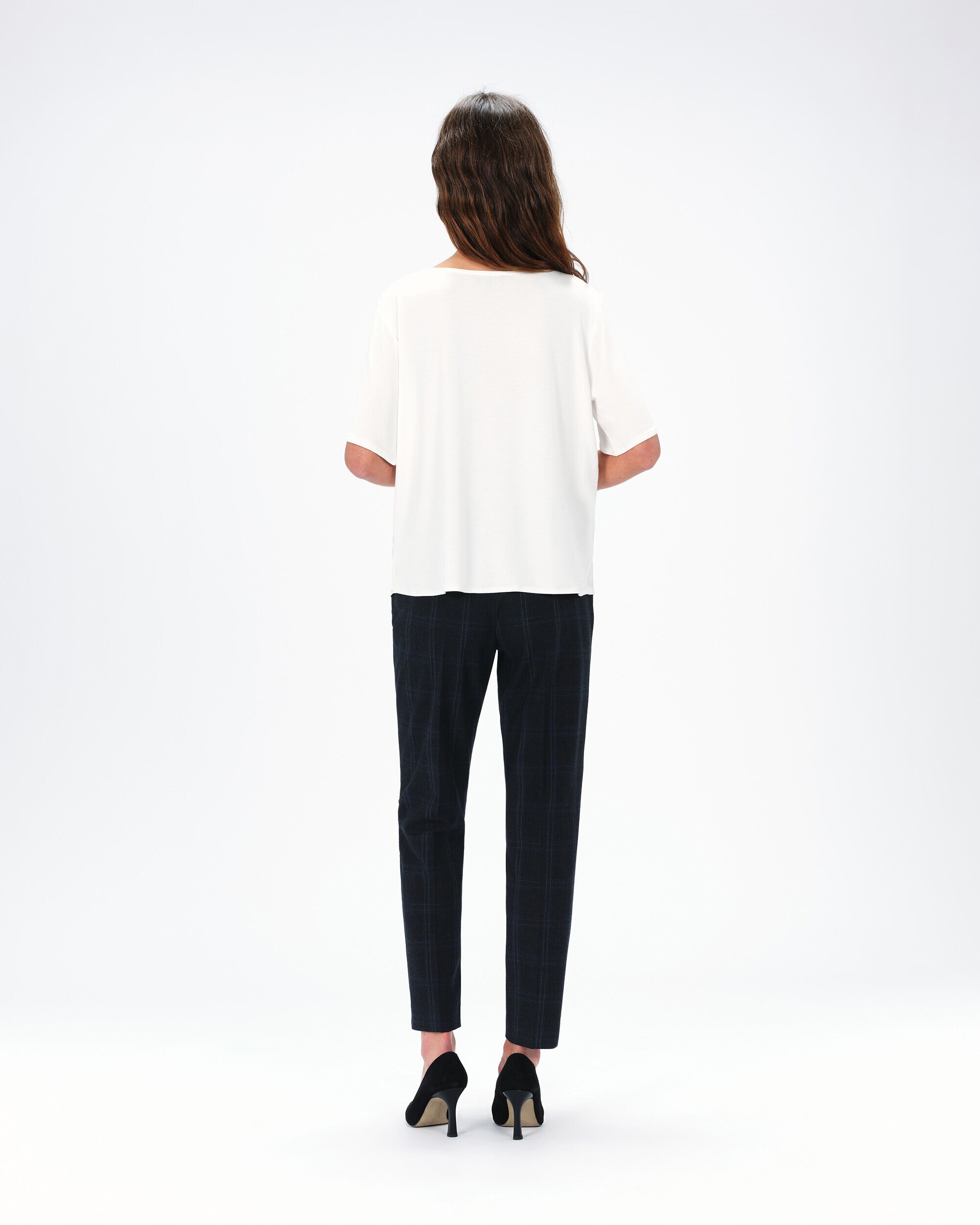 Camiseta de mujer con escote barco y manga corta - Caroll - Crudo Crudo-2