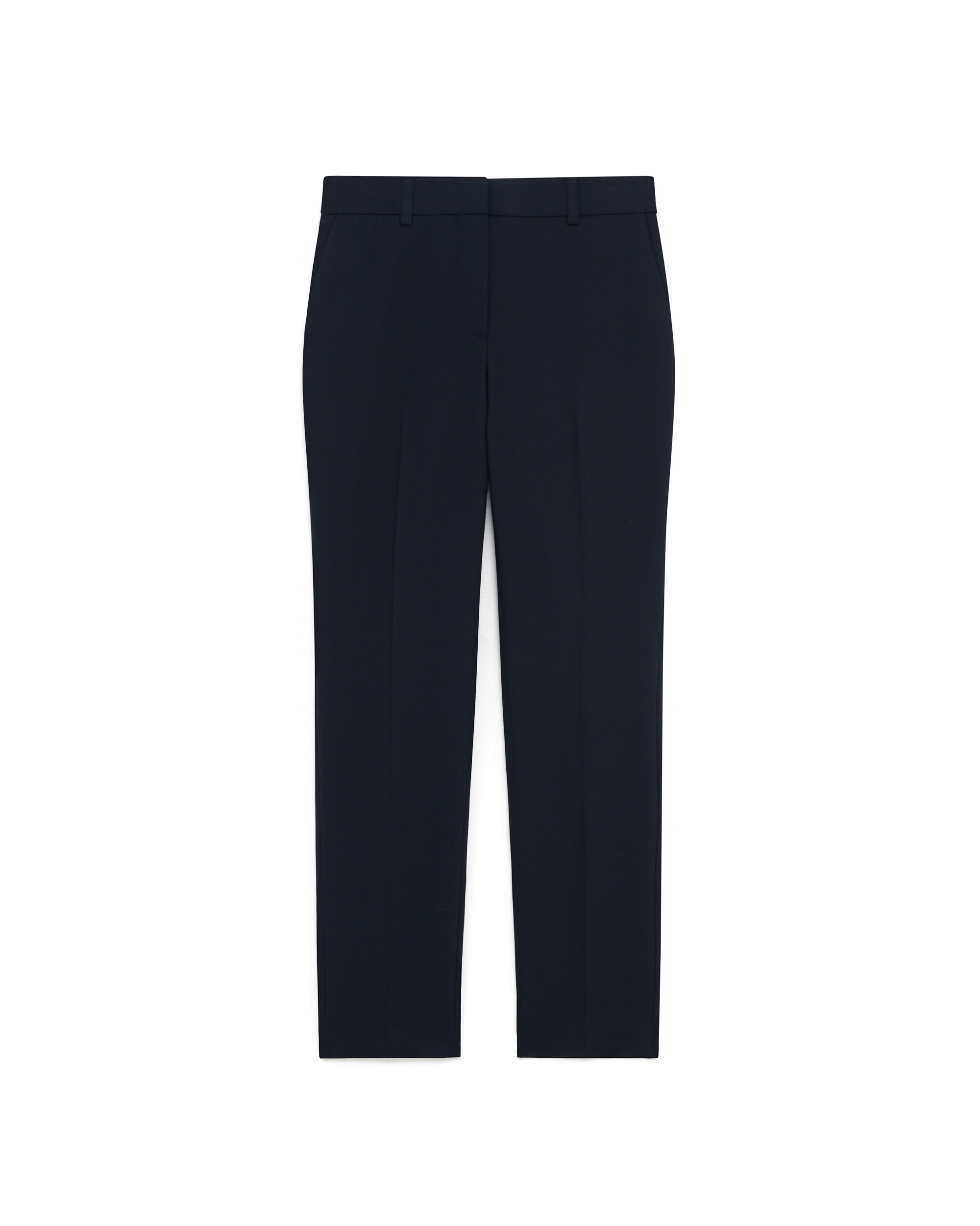 Pantalón de mujer de corte recto con pinza - Caroll - Azul marino Azul marino-4