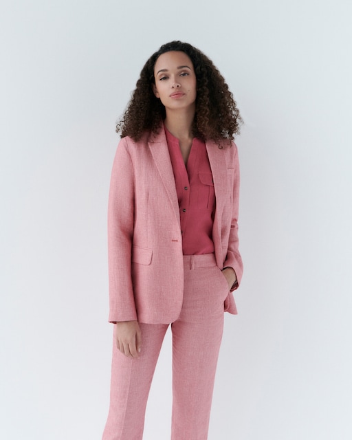 Imagen 0 de Blazer de mujer con bolsillos italianos en lino