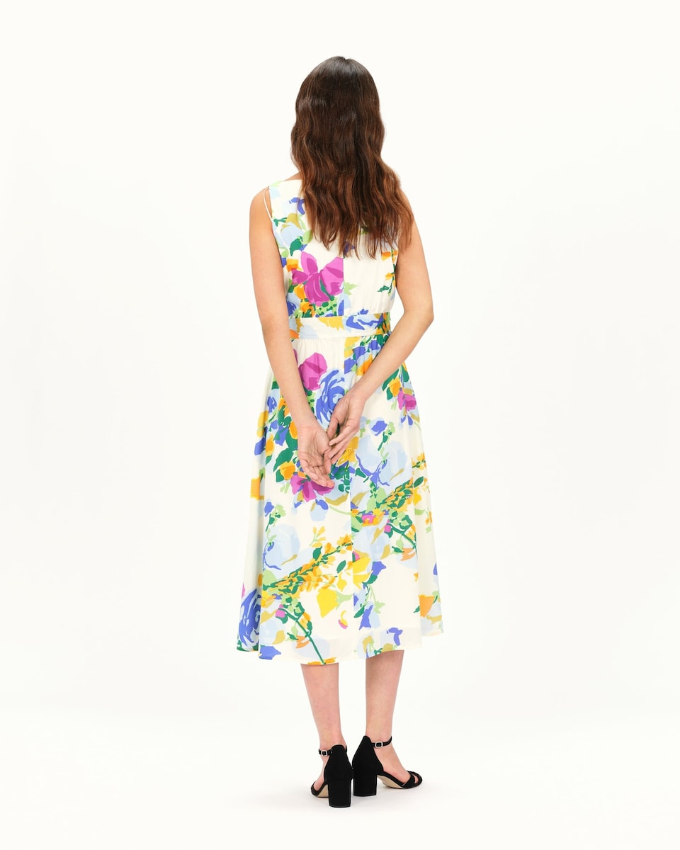 Vestido midi estampado con escote cruzado · Caroll · El Corte Inglés