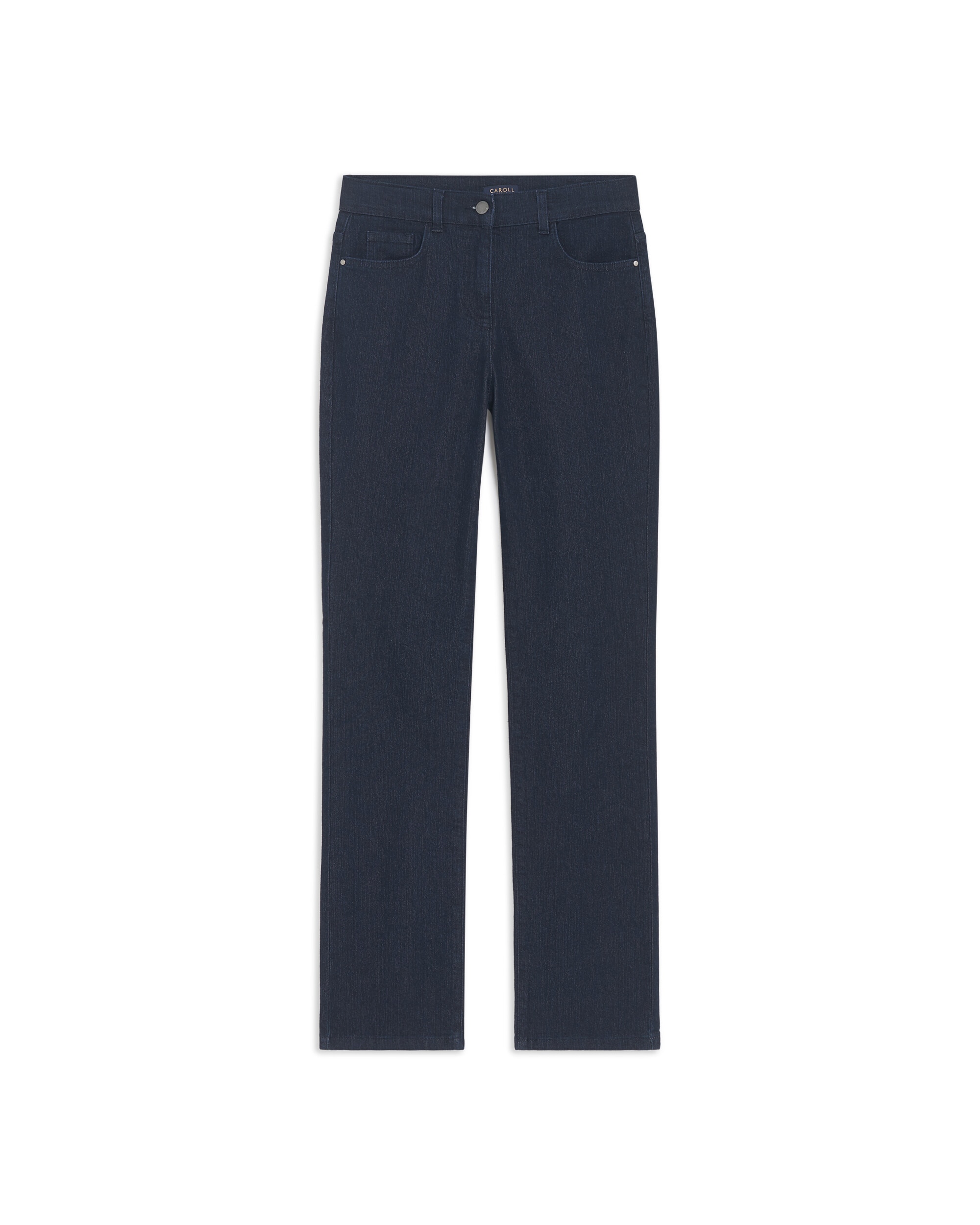 Vaquero recto de mujer slim cinco bolsillos - Caroll - Azul claro Azul claro-3