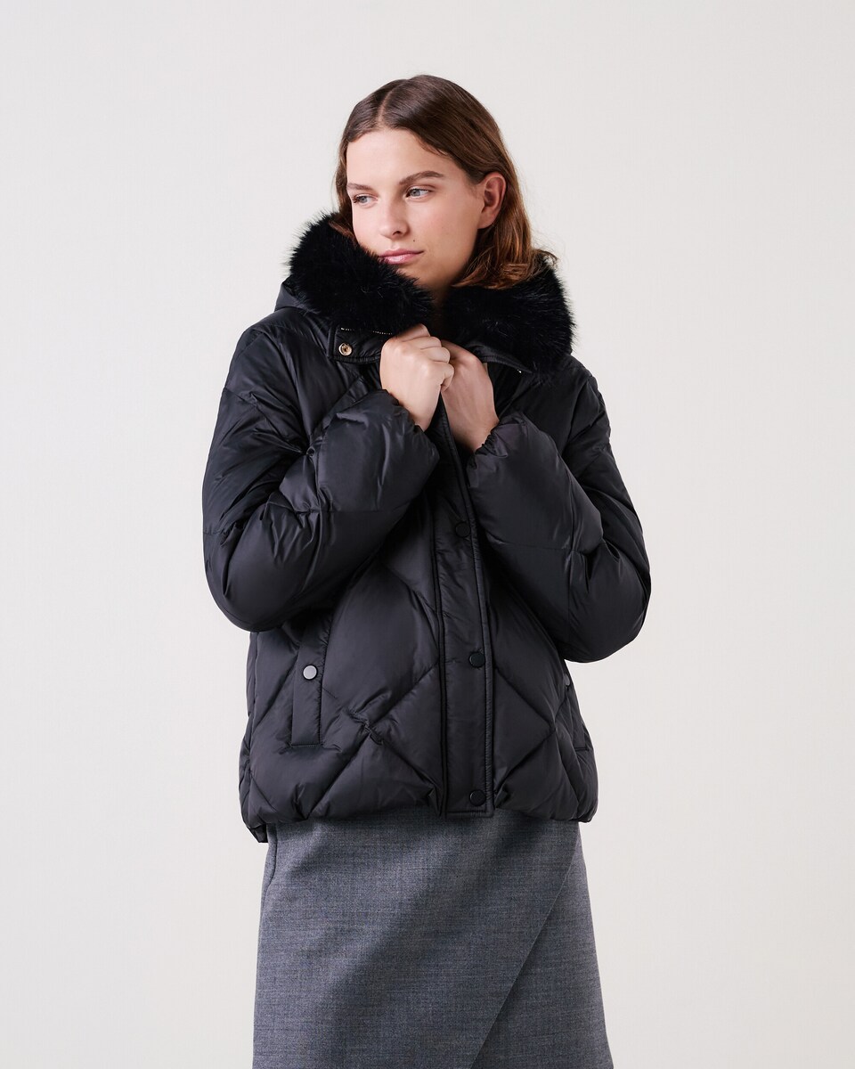 Cazadora Outlet Blazer Mujer Hipercor Plumas Anorak Mango Violeta