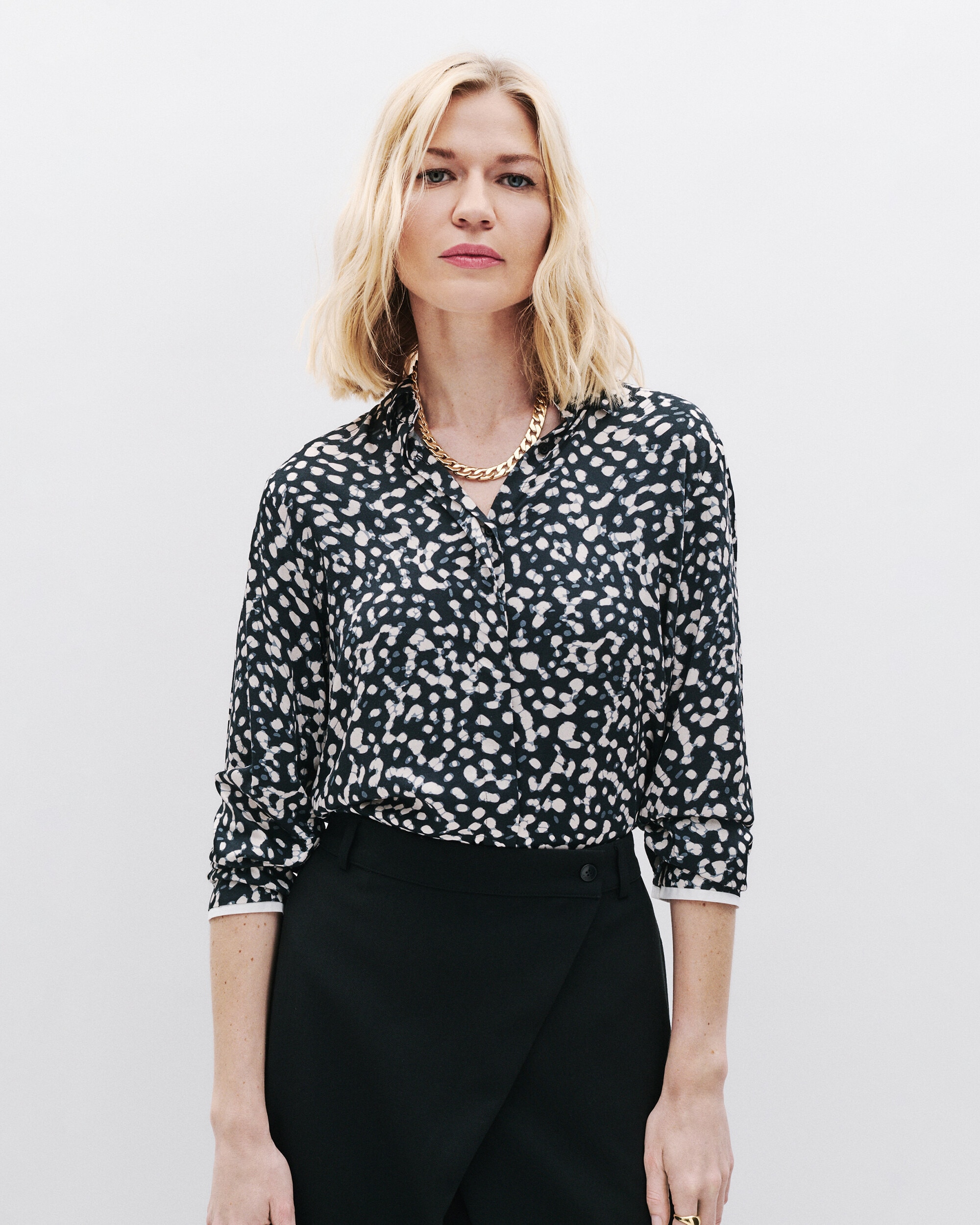 Caroll - Camisa de mujer estampada de manga larga.