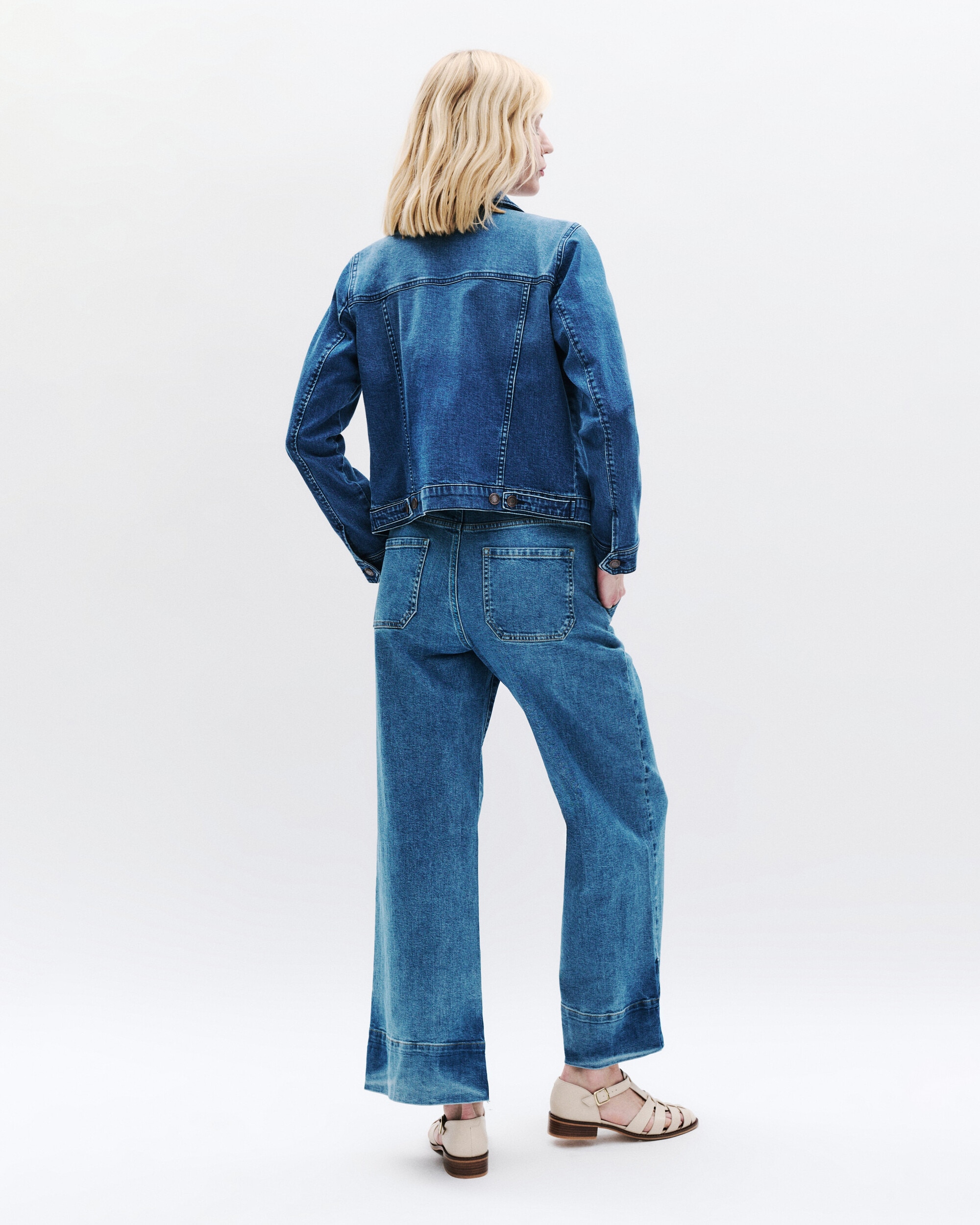Cazadora de mujer vaquera de corte entallado - Caroll - Azul denim Azul denim-2