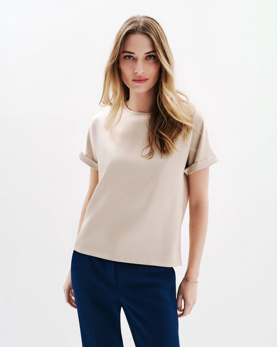 Cuello Redondo Camisetas Caroll El Corte InglÃ©s Camiseta Esencial