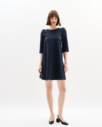 Vestidos de chiffon con escote en V y mangas cap Borgoña