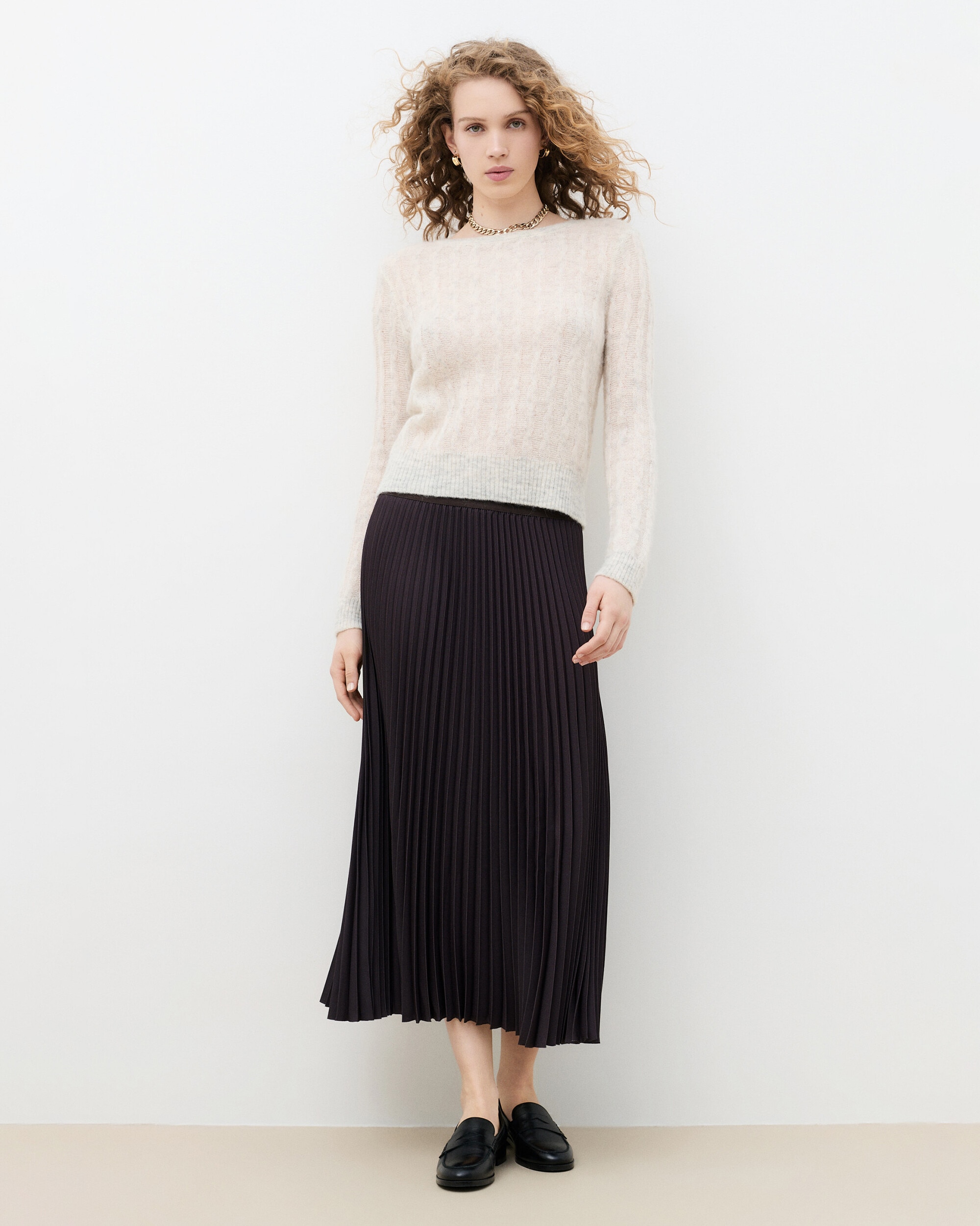 Jersey de mujer con escote redondo - Caroll - Crudo Crudo-1